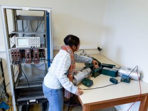 Measurement of the γ-γ coincidence coming from a 22Na nucleus